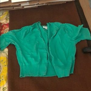Old navy cardigan, aqua, short